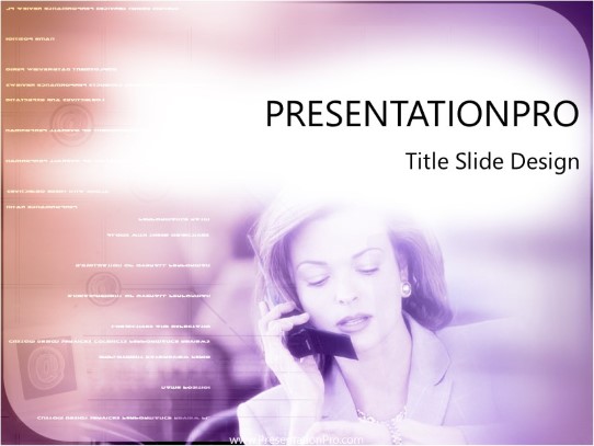 Cellnet PowerPoint Template title slide design