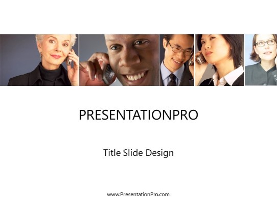 Cell Talk 02 PowerPoint Template title slide design
