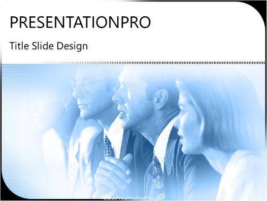 Conference PowerPoint Template title slide design