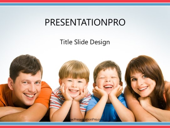 Family Fun PowerPoint Template title slide design