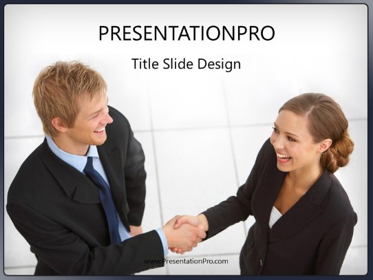 First Impression PowerPoint Template title slide design