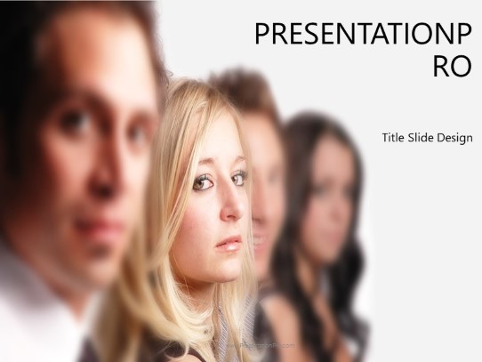 Focus Wide PowerPoint Template title slide design