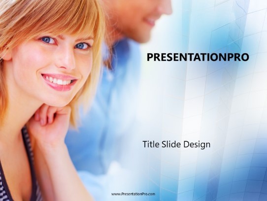 Friendly Smile PowerPoint Template title slide design