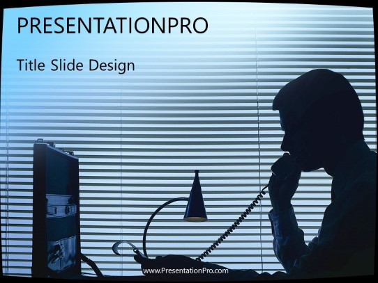 Guyonphone PowerPoint Template title slide design