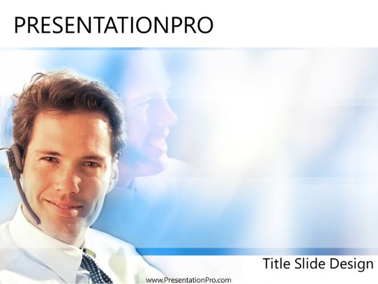 Hello PowerPoint Template title slide design