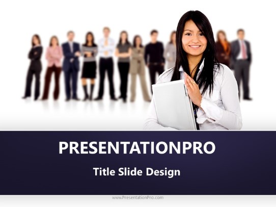 Modern Business Teamwork PowerPoint Template title slide design