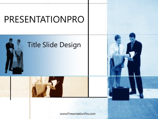 Take A Look PowerPoint Template title slide design