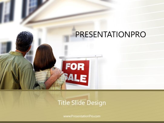 Home Purchase2 PowerPoint Template title slide design