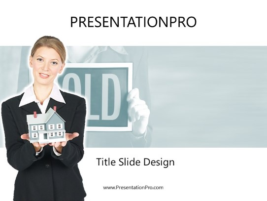 House Sold 01 PowerPoint Template title slide design