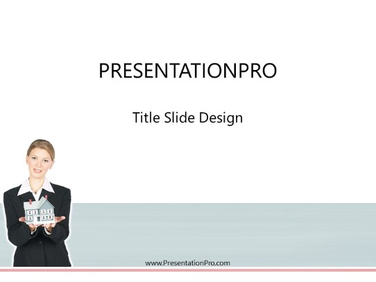 House Sold 02 PowerPoint Template title slide design