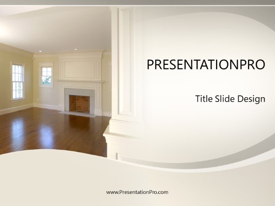 Vacant House PowerPoint Template title slide design