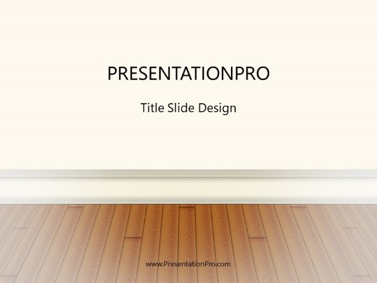 Wood Floors PowerPoint Template title slide design