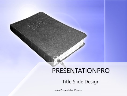 Bible PowerPoint Template title slide design