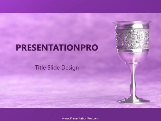 Gobletp PowerPoint Template title slide design