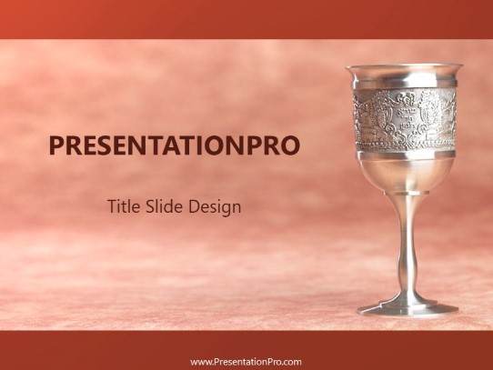Gobletr PowerPoint Template title slide design