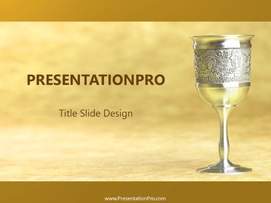 Goblety PowerPoint Template title slide design