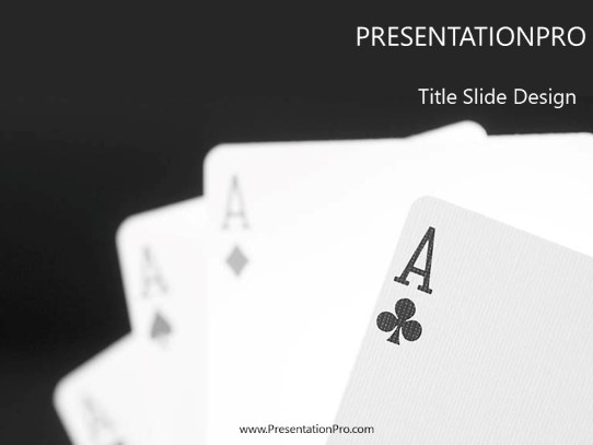 Aces PowerPoint Template title slide design