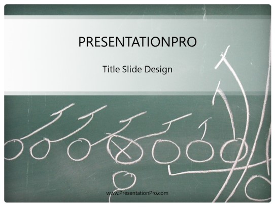 Game Day Strategy PowerPoint Template title slide design
