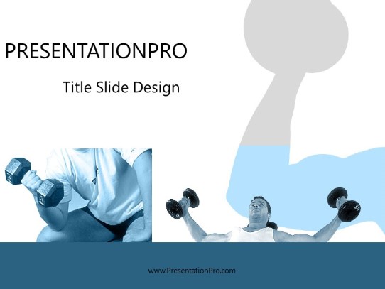 Lifting PowerPoint Template title slide design