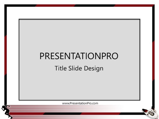 Running PowerPoint Template title slide design