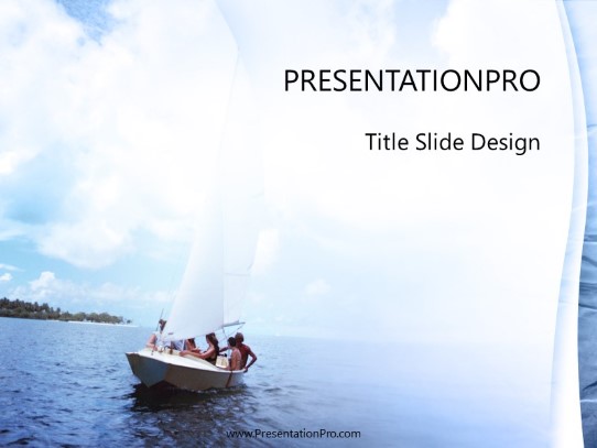 Sailing 01 PowerPoint Template title slide design