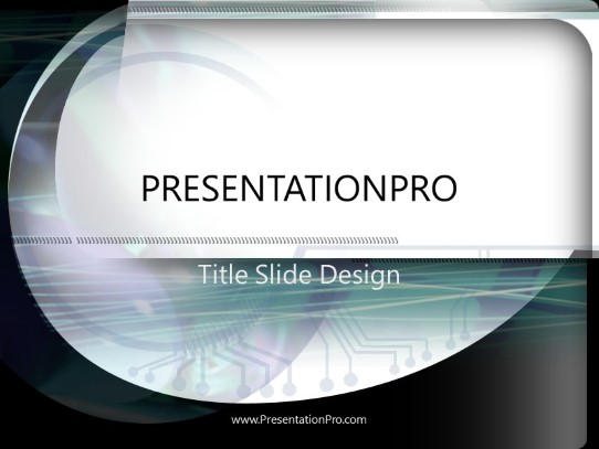 Bigcurve PowerPoint Template title slide design