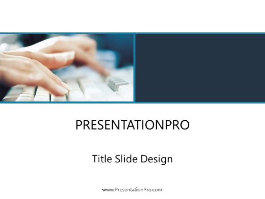 Business Comm01 PowerPoint Template title slide design