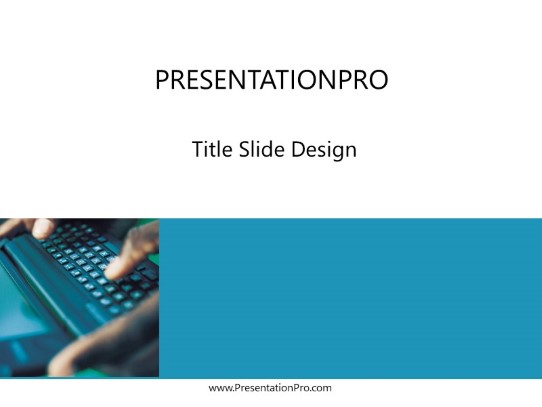Business Comm05 PowerPoint Template title slide design