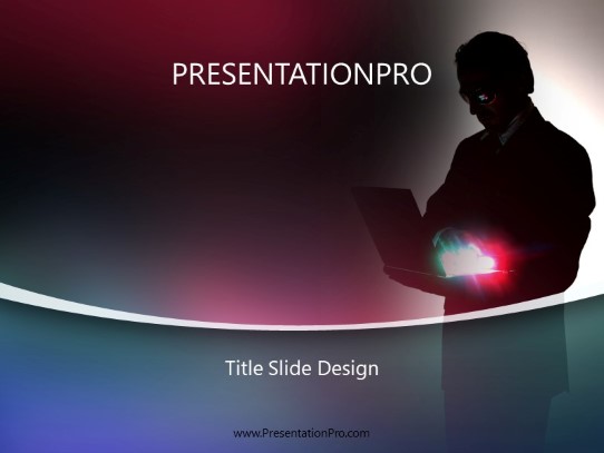 Business Hack PowerPoint Template title slide design