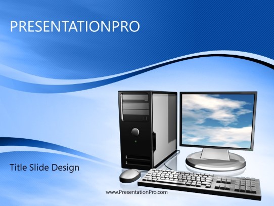 Cloud Computing PowerPoint Template title slide design