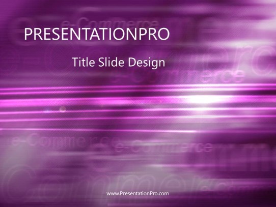 Digiplums PowerPoint Template title slide design
