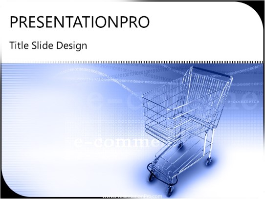 Ecommerce PowerPoint Template title slide design