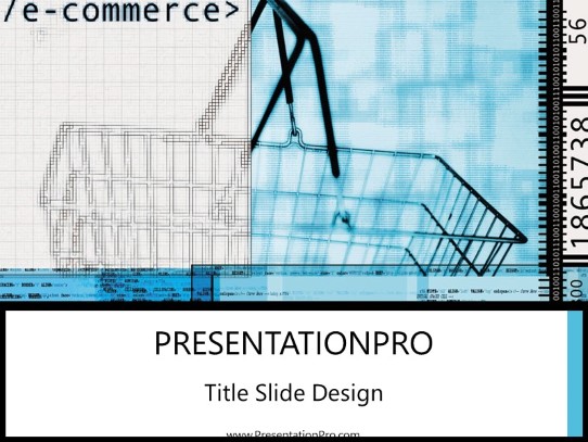 Ecommerce01 PowerPoint Template title slide design