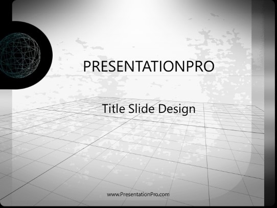 Finelines PowerPoint Template title slide design
