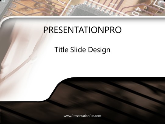 Ghostsndamachine PowerPoint Template title slide design