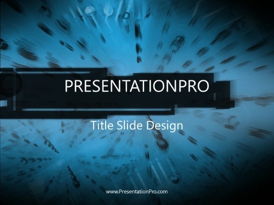 Impactblu PowerPoint Template title slide design
