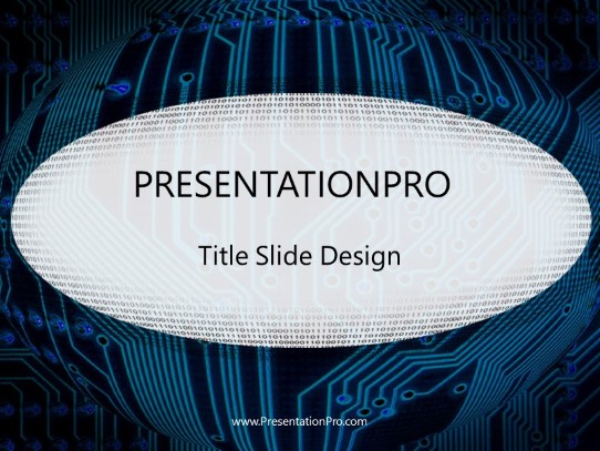 Infotek PowerPoint Template title slide design