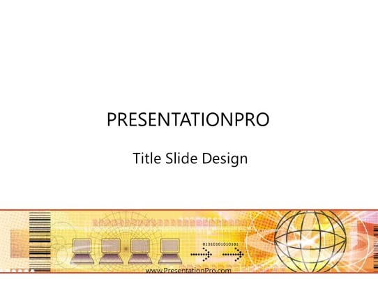 Online03 PowerPoint Template title slide design