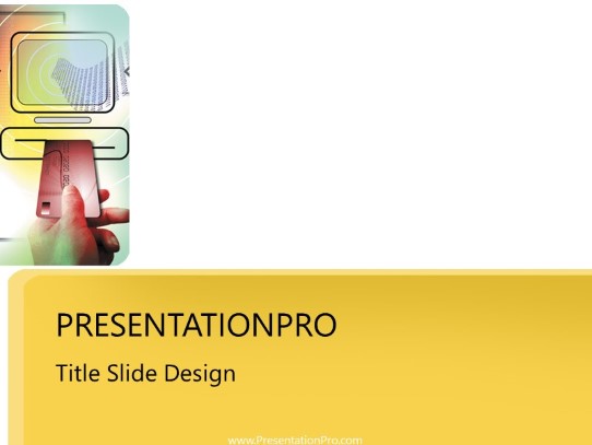 Online06 Orange PowerPoint Template title slide design