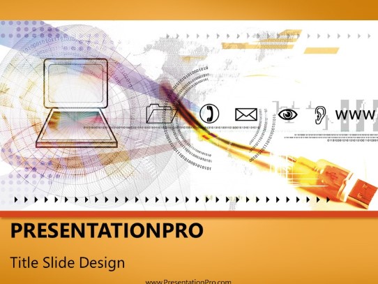 Online12 PowerPoint Template title slide design