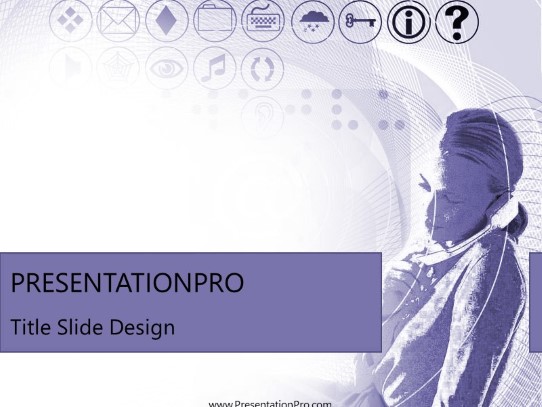 Online24 Purple PowerPoint Template title slide design