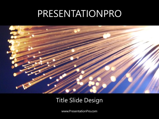 Optics PowerPoint Template title slide design