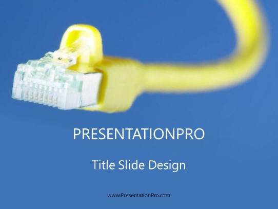 Plug It In PowerPoint Template title slide design