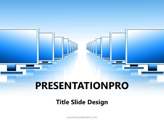 Screen Perspective PowerPoint Template title slide design