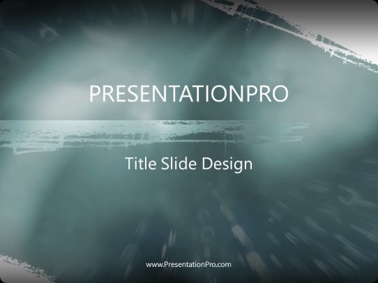 Stormysea PowerPoint Template title slide design
