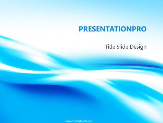 Technology Fluid Motion PowerPoint Template title slide design