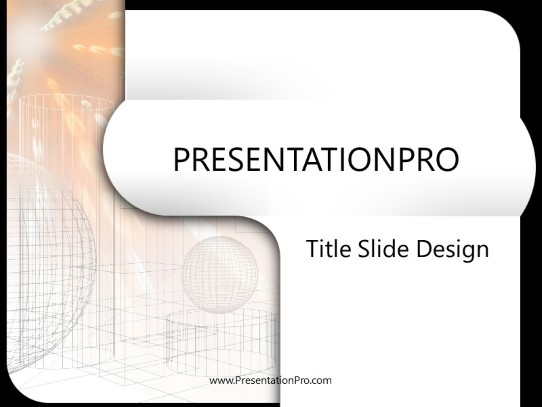 Wireworld PowerPoint Template title slide design
