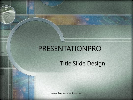 Zipgrid PowerPoint Template title slide design