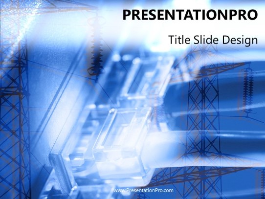 Comport PowerPoint Template title slide design