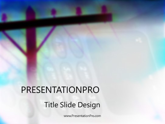Wires PowerPoint Template title slide design